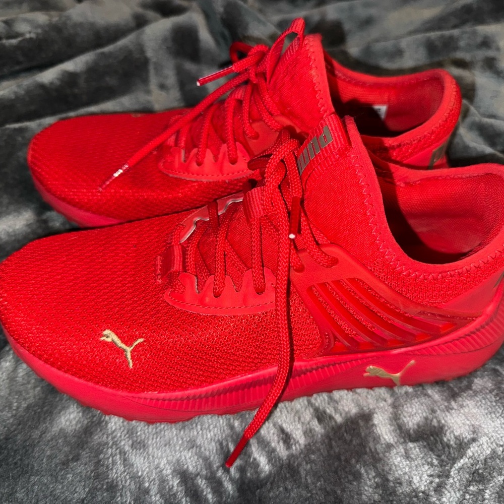 Puma Red Athletic Sneakers